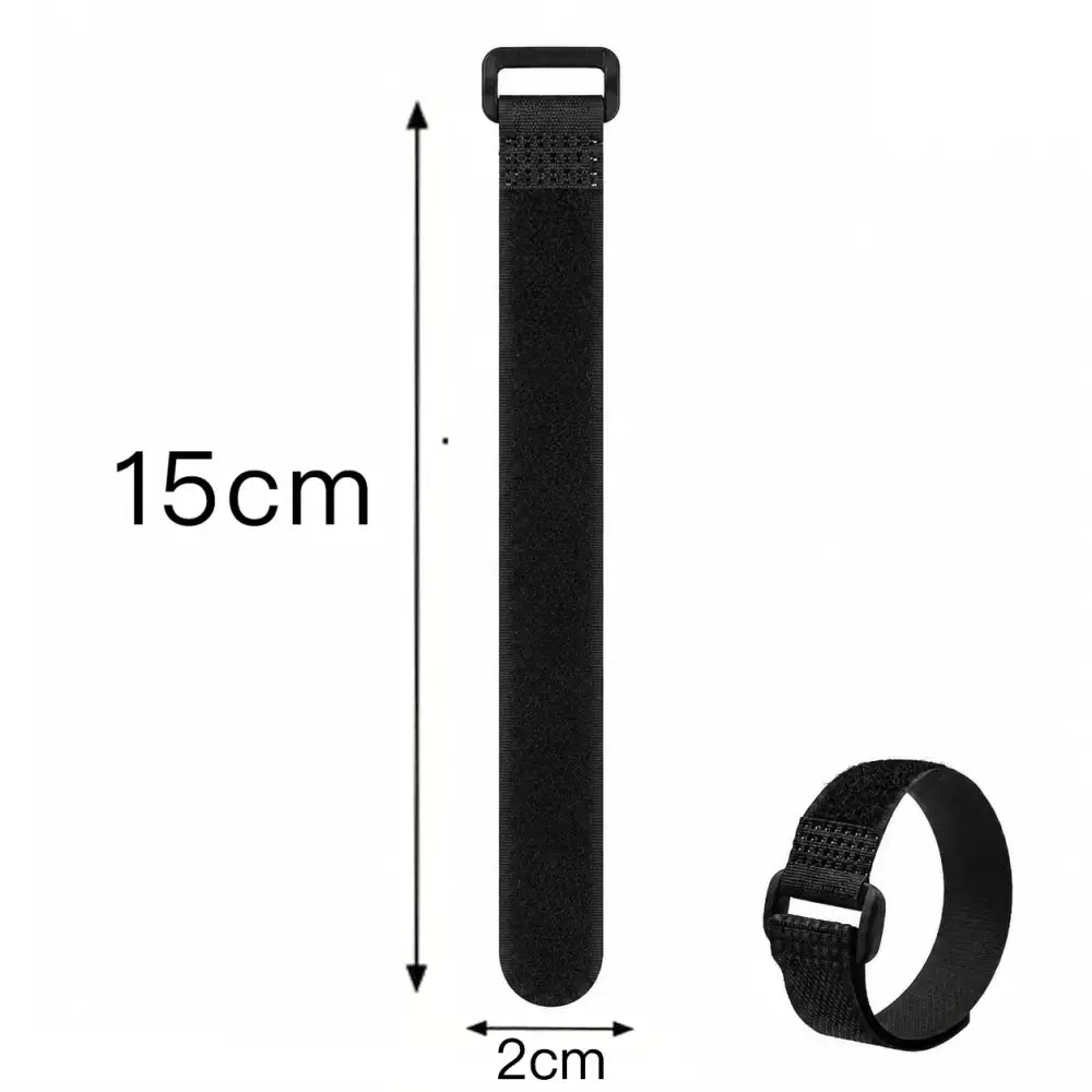 Velcros Straps Reusable Organizer Black Hook and Loop Fastener Nylon Cable Ties Adjustable Wire Wrapping Cable Cord