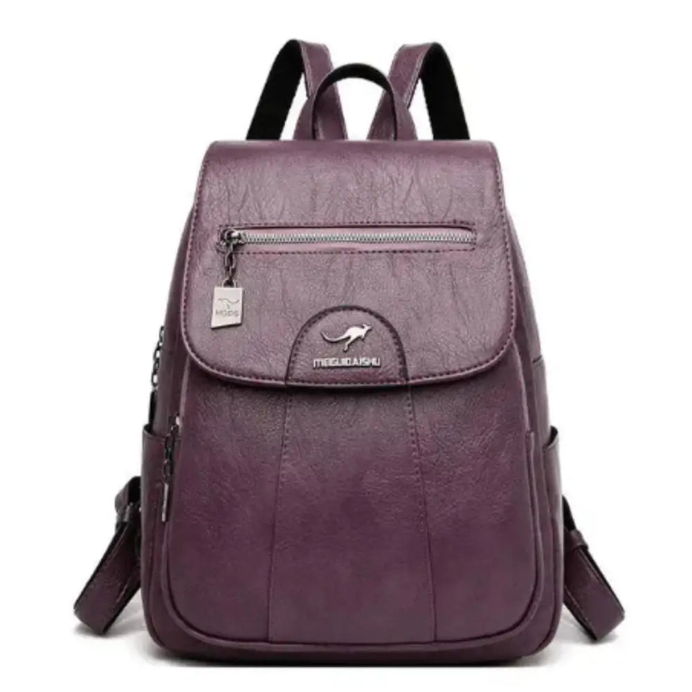 Vintage Soft Leather Backpack for Women - 9eight5