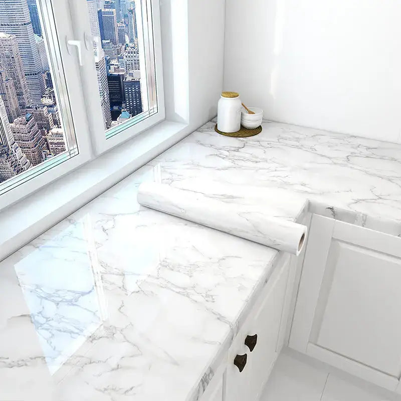 Vinyl Marble Wallpaper – Waterproof (8 designs available) - SS