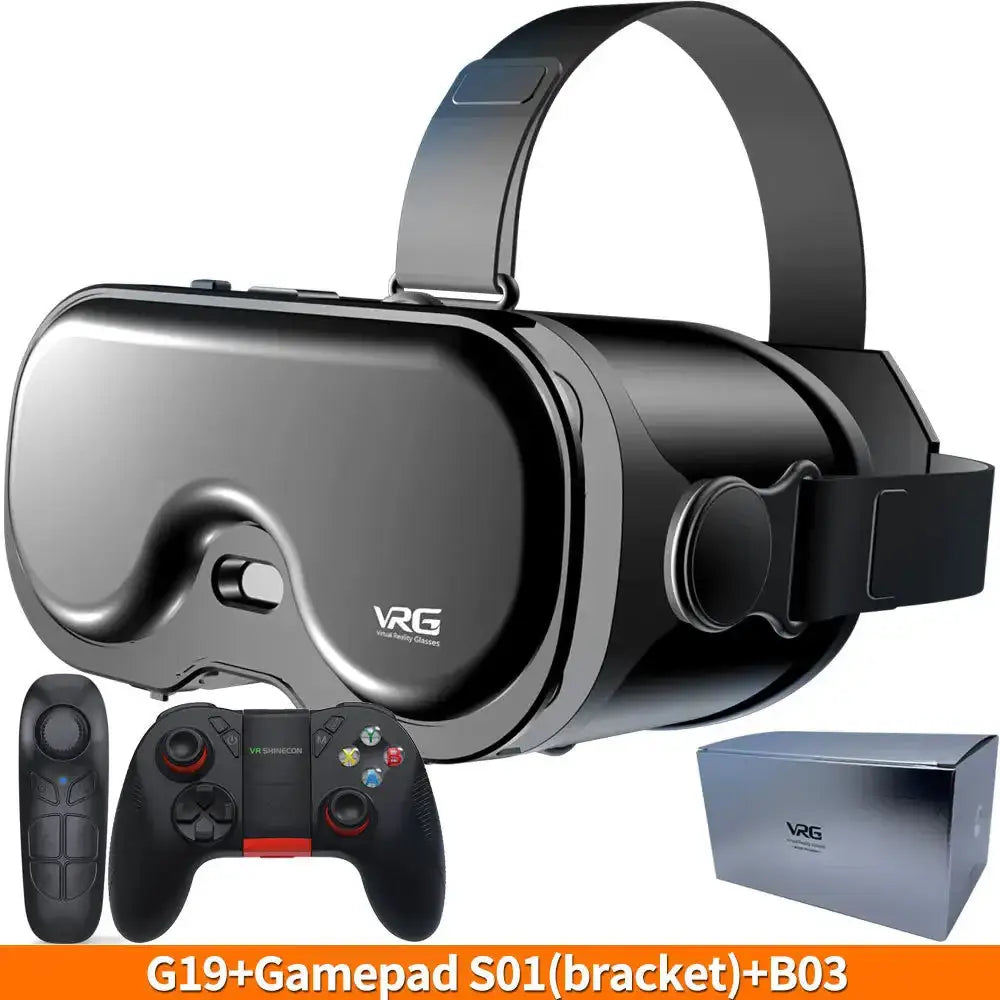 Virtual Reality Headset for 5–7’’ Smartphones - Black / VR Glass - 9eight5