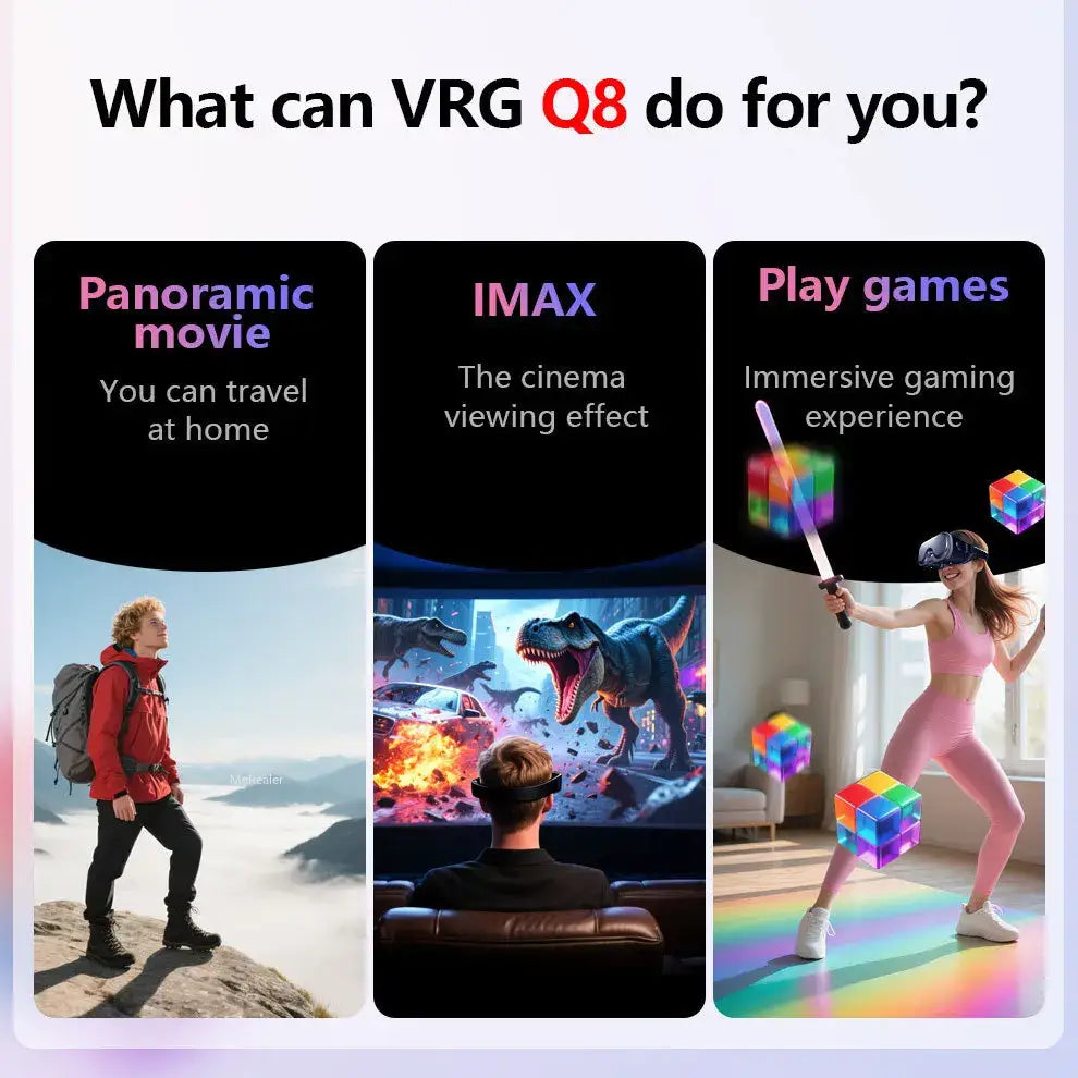 Virtual Reality Headset for 5–7’’ Smartphones - Black / VR Glass - 9eight5