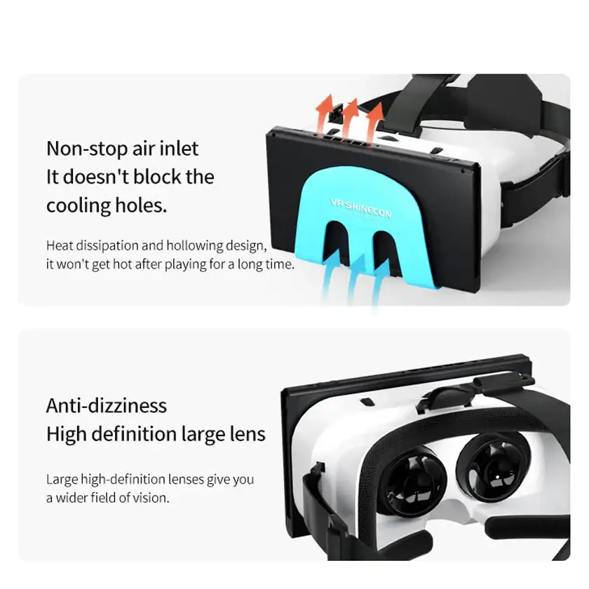 VR Shinecon G11 Virtual Reality Headset for Switch - Switch VR / VR Glass - 9eight5