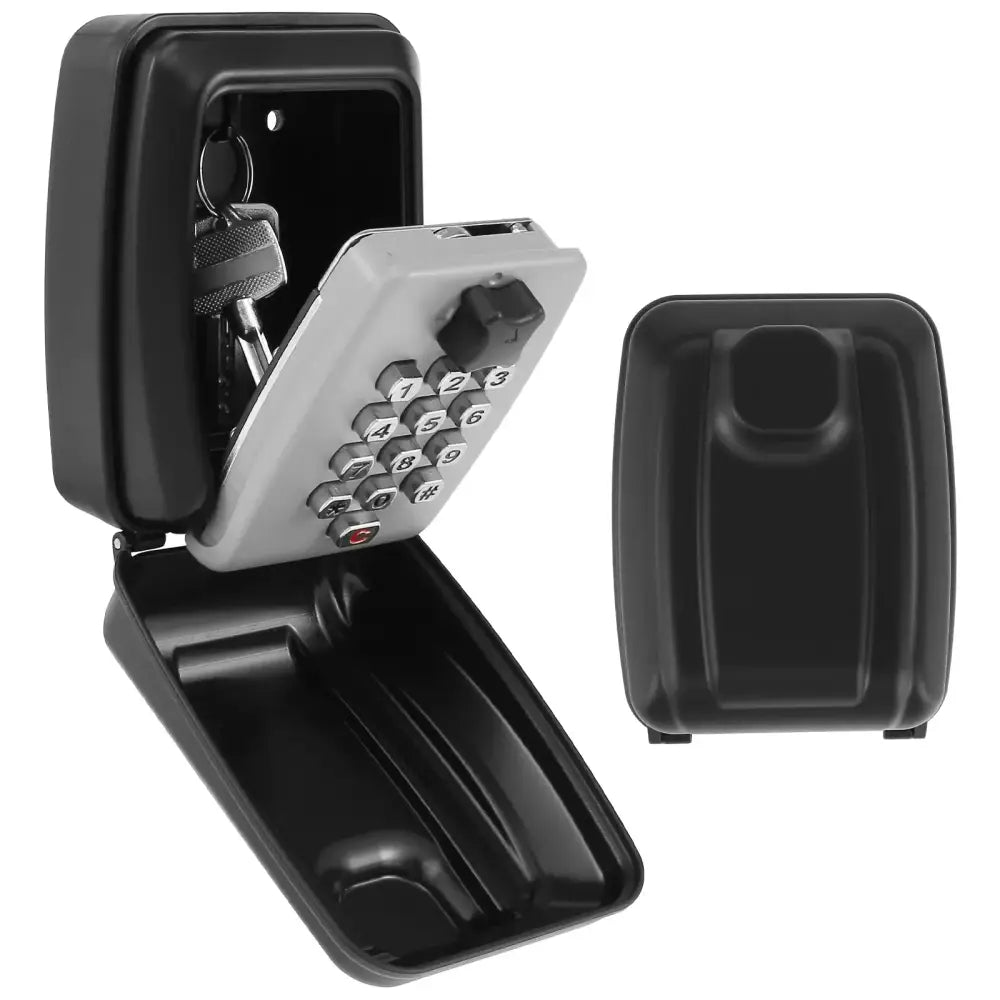Wall-Mount Key Lock Box with Code (4 types available) - Gray A / Key Lock Box - SS