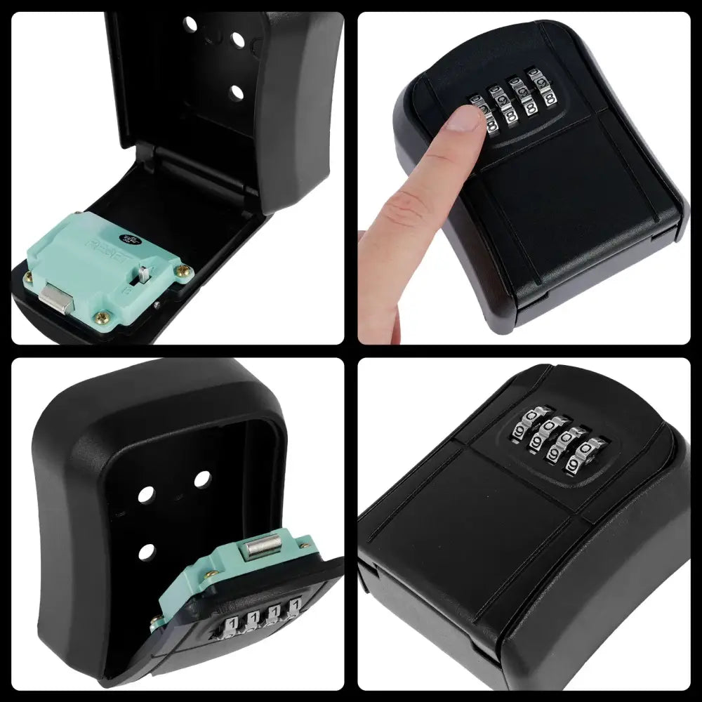 Wall-Mount Key Lock Box with Code (4 types available) - SS