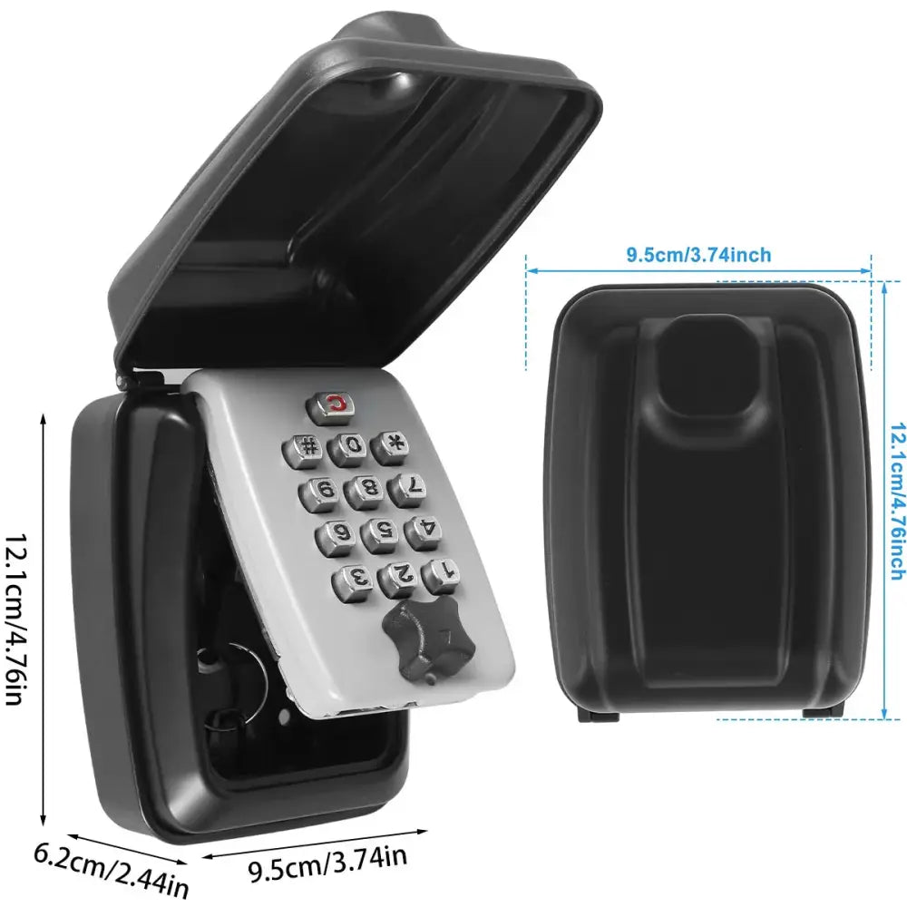 Wall-Mount Key Lock Box with Code (4 types available) - SS