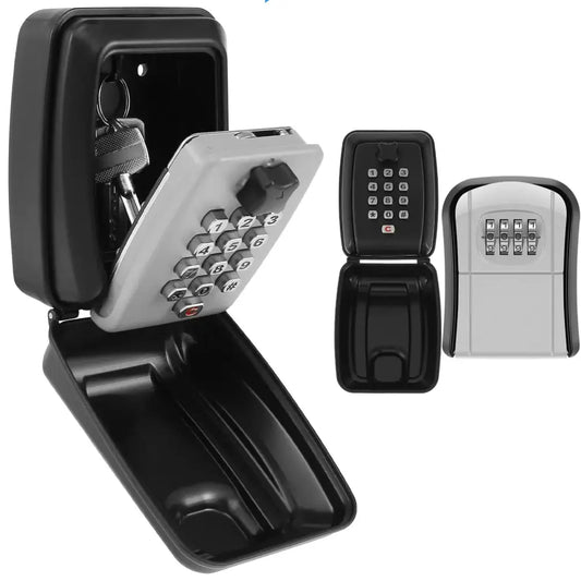 Wall-Mount Key Lock Box with Code (4 types available) - SS