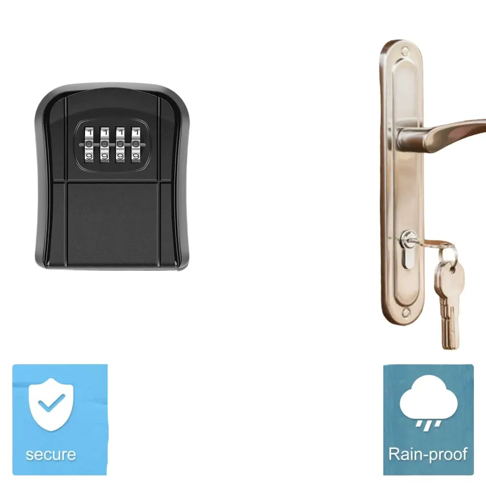Wall-Mount Key Lock Box with Code (4 types available) - SS