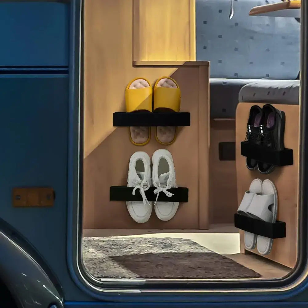 Wall-Mounted Adjustable Shoe Rack for RV & Caravan (1PCS) - Shoes Rack - SS
