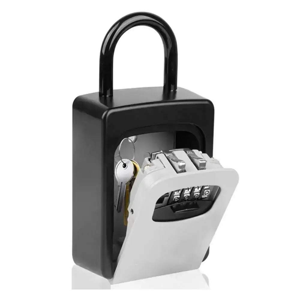 Wall-Mounted Key Keeper – 4-Digit Lock Box (available in Gray & Black) - SS