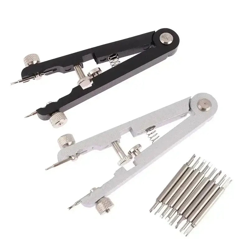 Watch Spring Bar Pliers - Black and Silver - 2pcs - HBC