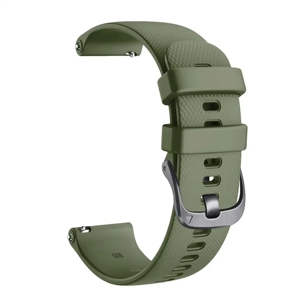 Watch Strap for the Garmin Approach S12/S42 Series - 20mm (available in 9 colours) - Army Green / Garmin Approach S42