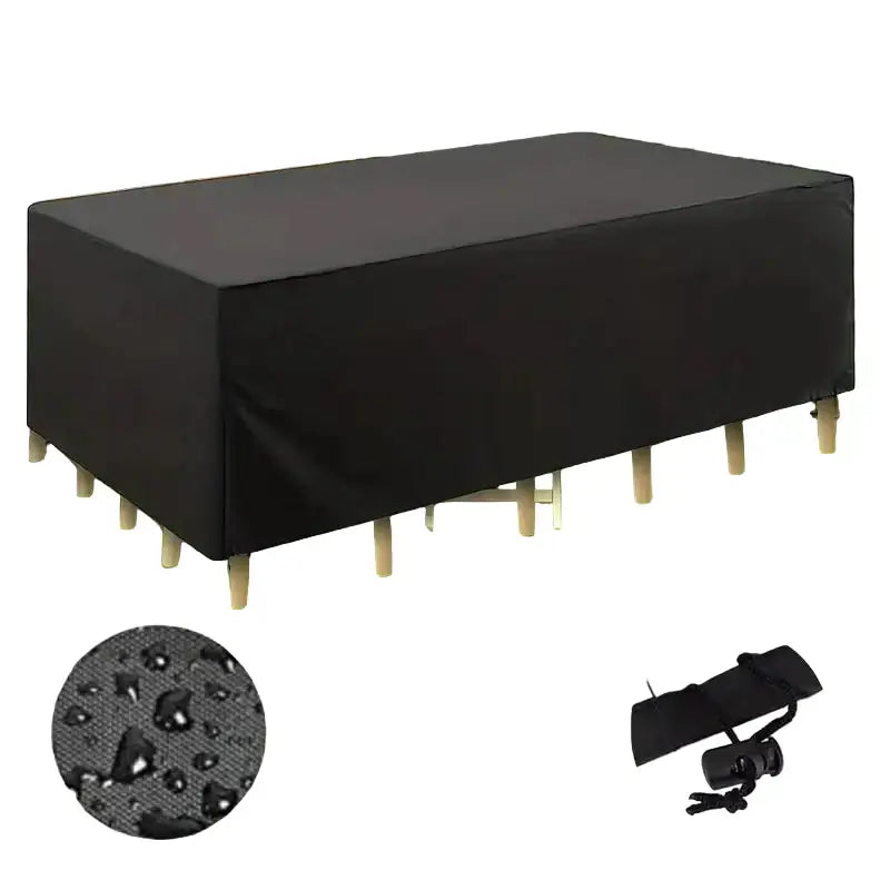 Waterproof 210D Oxford Garden Furniture Cover (various sizes available) - Black / 90x90x40cm / Furniture Cover - SS