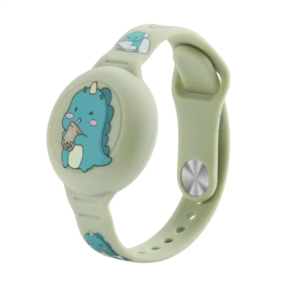 Waterproof Air Tag Bracelet – Hidden Silicone Wristband - Dinosaur-Waterproof - 9eight5