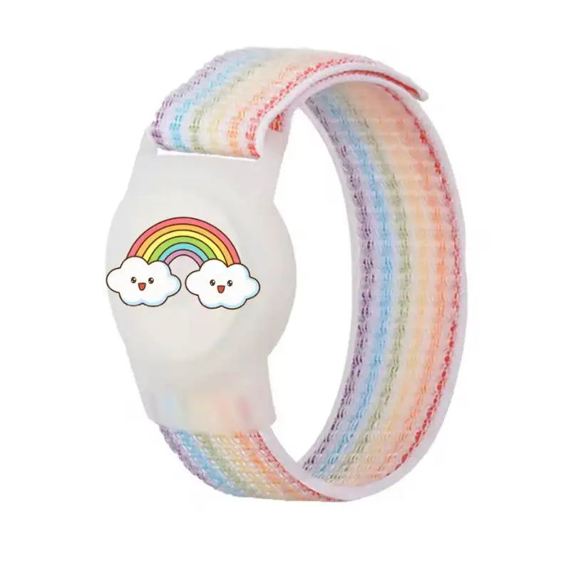 Waterproof Air Tag Bracelet – Hidden Silicone Wristband - Waterproof-Rainbow - 9eight5