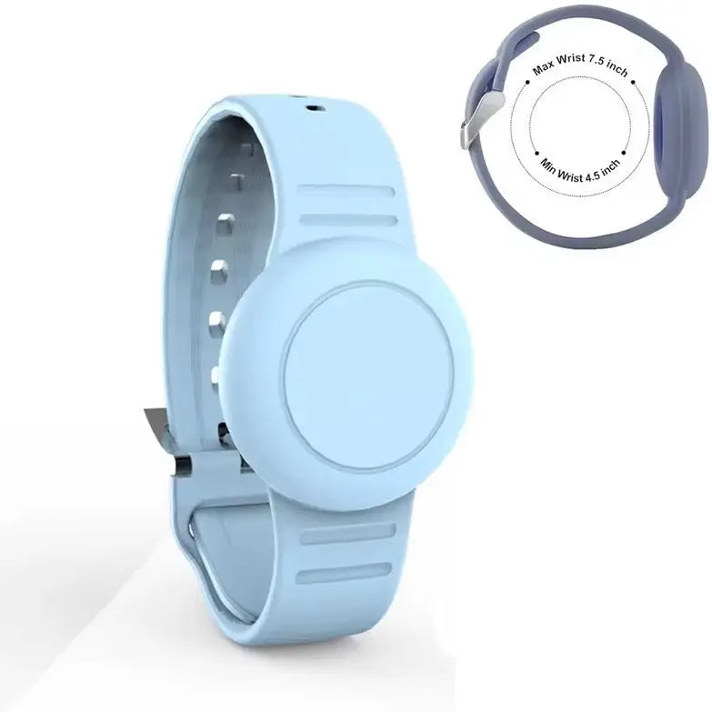 Waterproof Air Tag Bracelet – Hidden Silicone Wristband - Waterproof-Sky - 9eight5