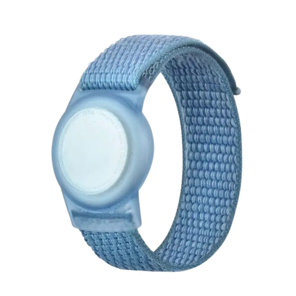 Waterproof Air Tag Bracelet – Hidden Silicone Wristband - Velcro band-Blue - 9eight5
