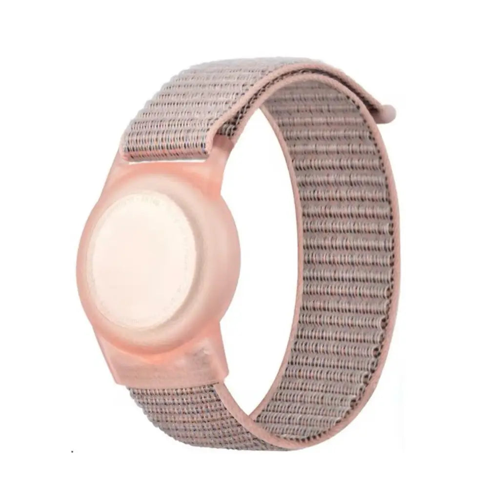 Waterproof Air Tag Bracelet – Hidden Silicone Wristband - Velcro band-PINK - 9eight5
