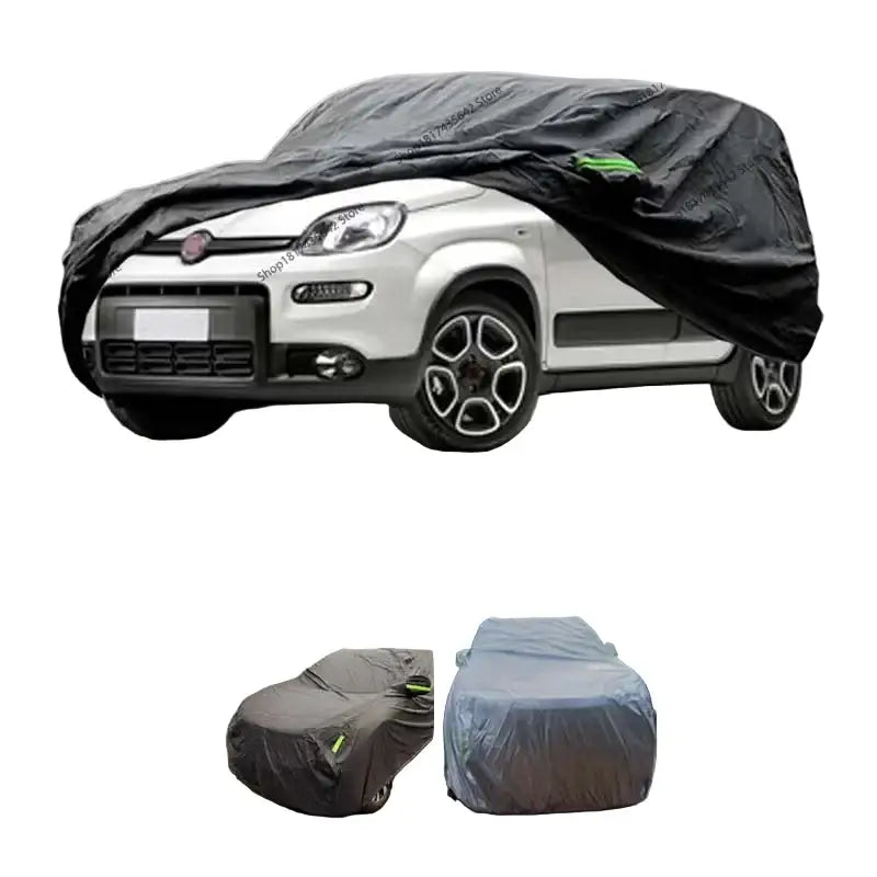 Waterproof All-Weather Outdoor Car Cover - Fiat Panda / Black - HBC