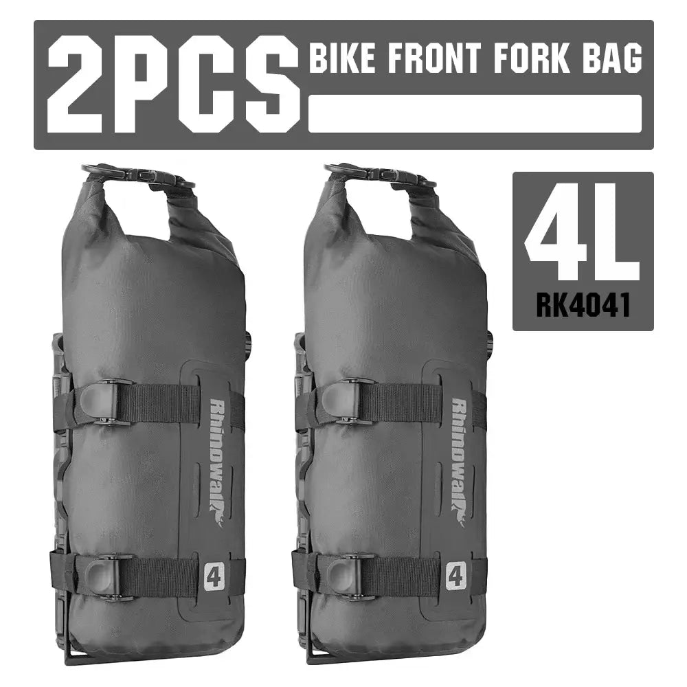 Waterproof Bike Front Fork Bag (4L/7L) - Black-4L-2PC / Bike Front Fork Bag - SS
