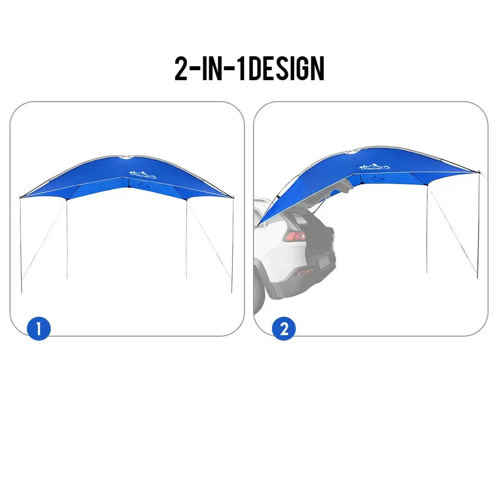 Waterproof Car Rear Shelter - Grey - SS