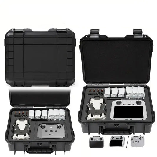 Waterproof Carry Case for DJI Mini 3 / 4 Pro (Black & White) - HBC