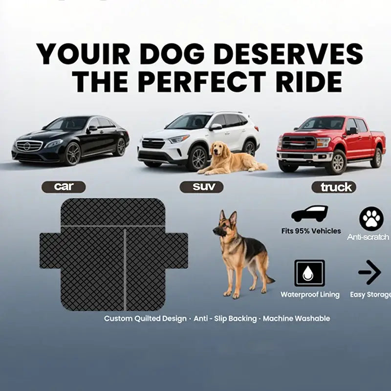Waterproof Dog Car Hammock - Black / Universal - SS