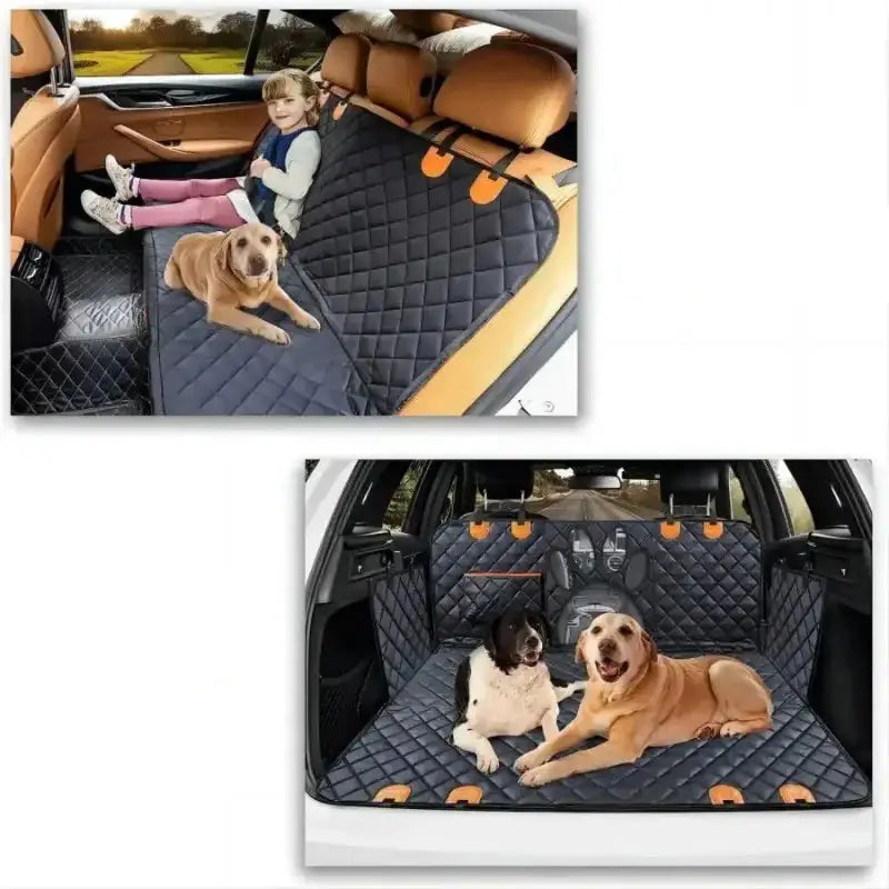 Waterproof Dog Car Hammock with Mesh Window - SS