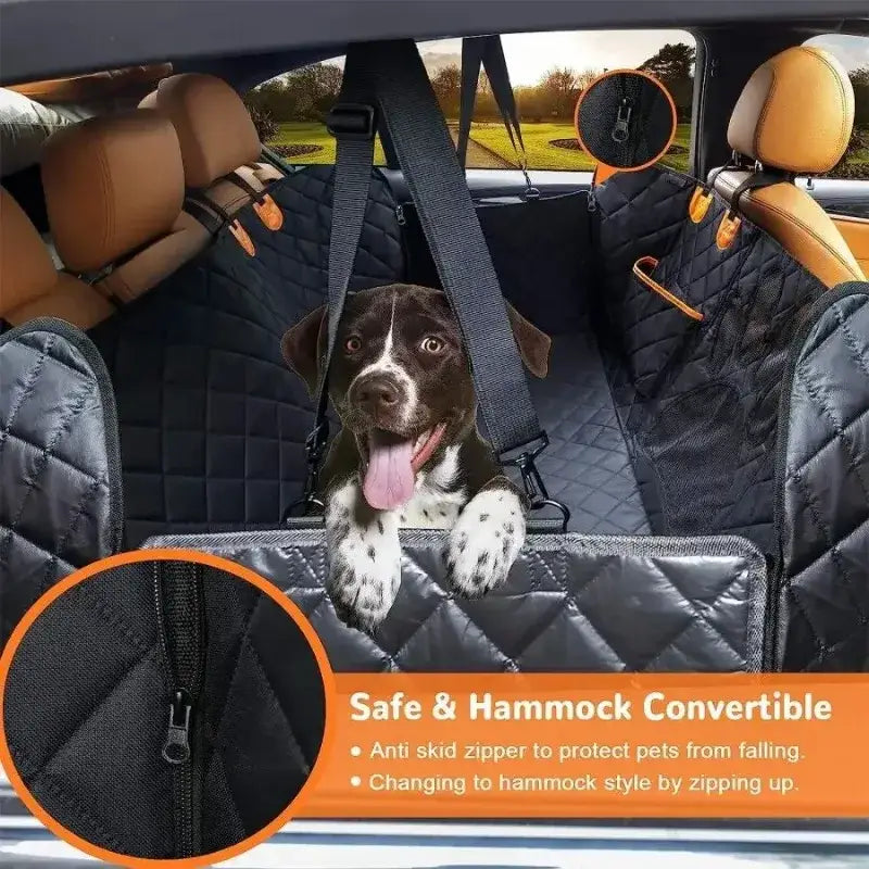 Waterproof Dog Car Hammock with Mesh Window - SS