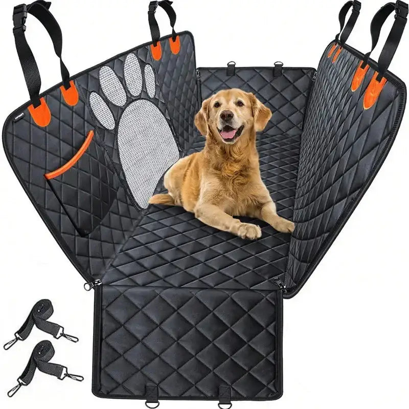 Waterproof Dog Car Hammock with Mesh Window - SS