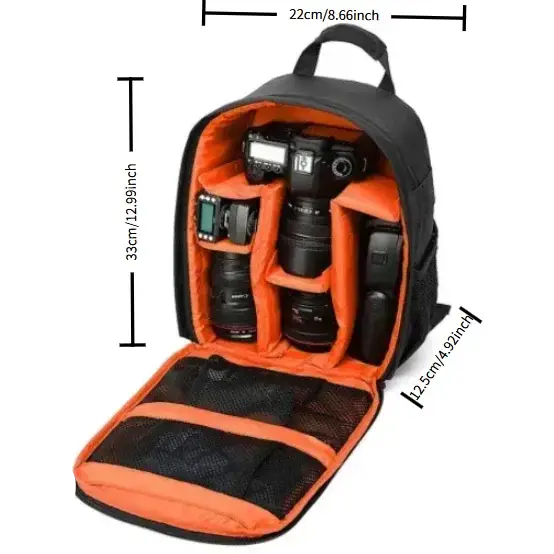 Waterproof Multi-functional Camera Backpack Portable DSLR Video Shoulder Bag Professional Photography Case for Sony