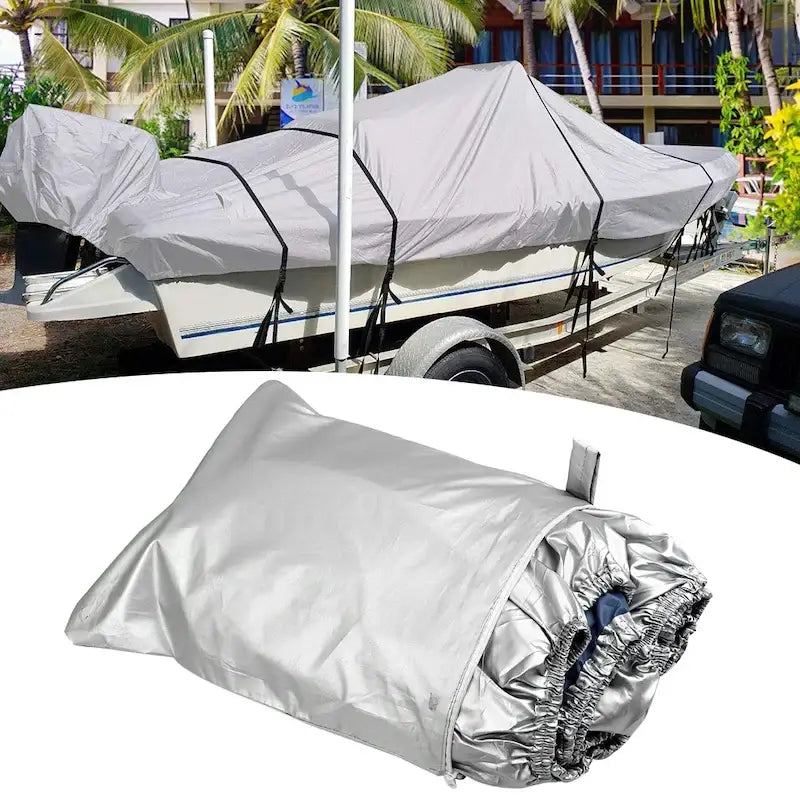 Waterproof Oxford Fabric Boat Cover (11–22FT) - SS