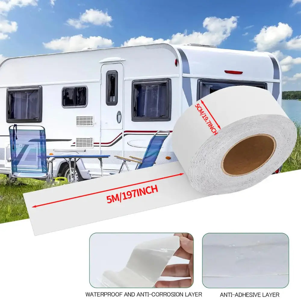 Waterproof RV Roof Repair Butyl Tape - 5cmX5m - HBC