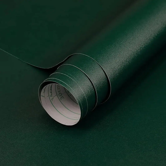 Waterproof Self-Adhesive Wallpaper (14 colours available) - Dark Green / 40cm x 100cm - SS