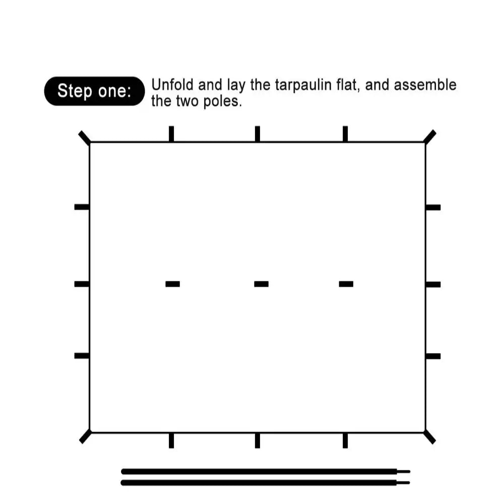 Waterproof Tarp with 19 Hang Points (3 different types available) - SS