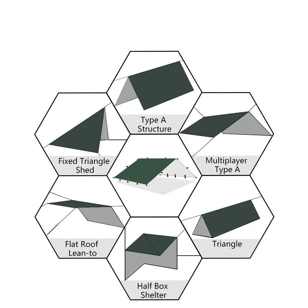 Waterproof Tarp with 19 Hang Points (3 different types available) - SS