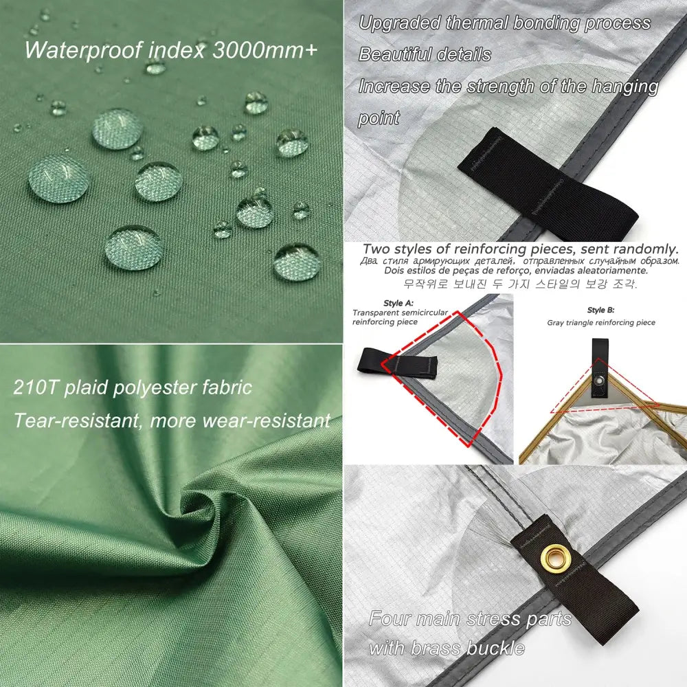 Waterproof Tarp with 19 Hang Points (3 different types available) - SS