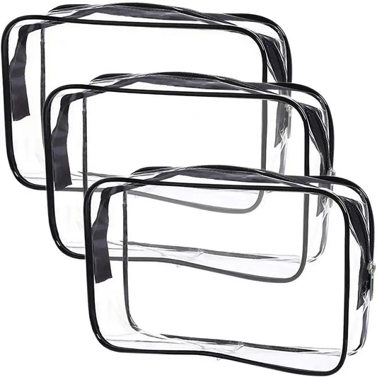 Waterproof Transparent Cosmetic Bag with Zip (3 sizes available) - Small - 9eight5