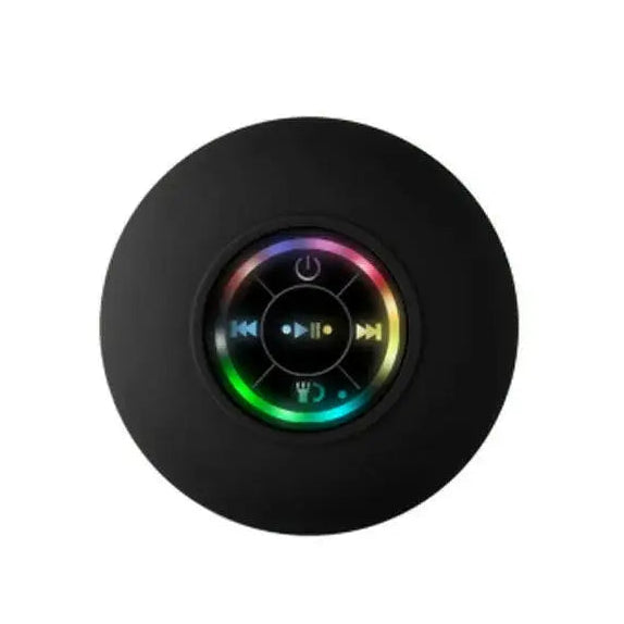 Waterproof Wireless Bluetooth Speaker with Large Suction Cup - Portable Mini Stereo for Outdoor Sports - Black