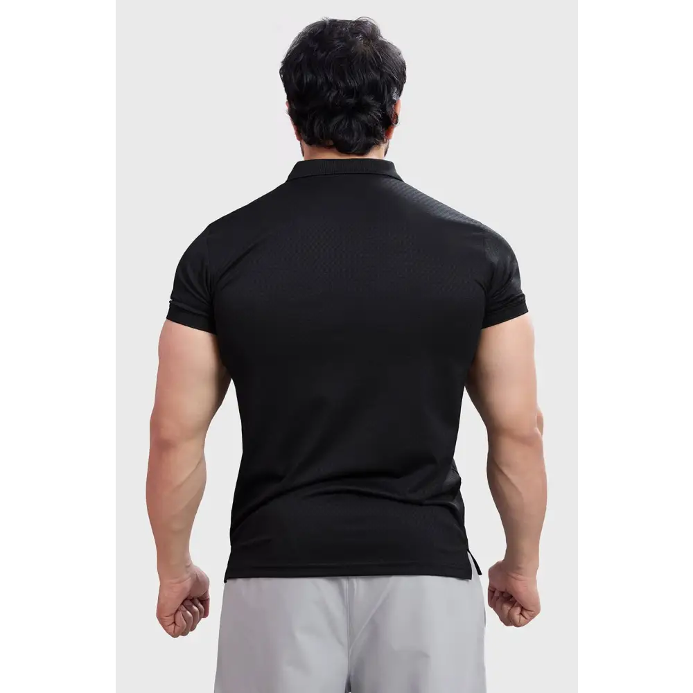 Wave Polo T-shirt Black - Tshirts