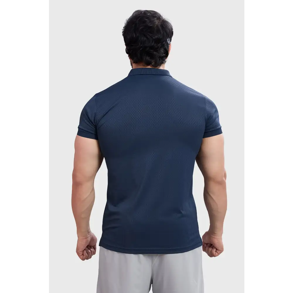 Wave Polo T-shirt Navy - Tshirts