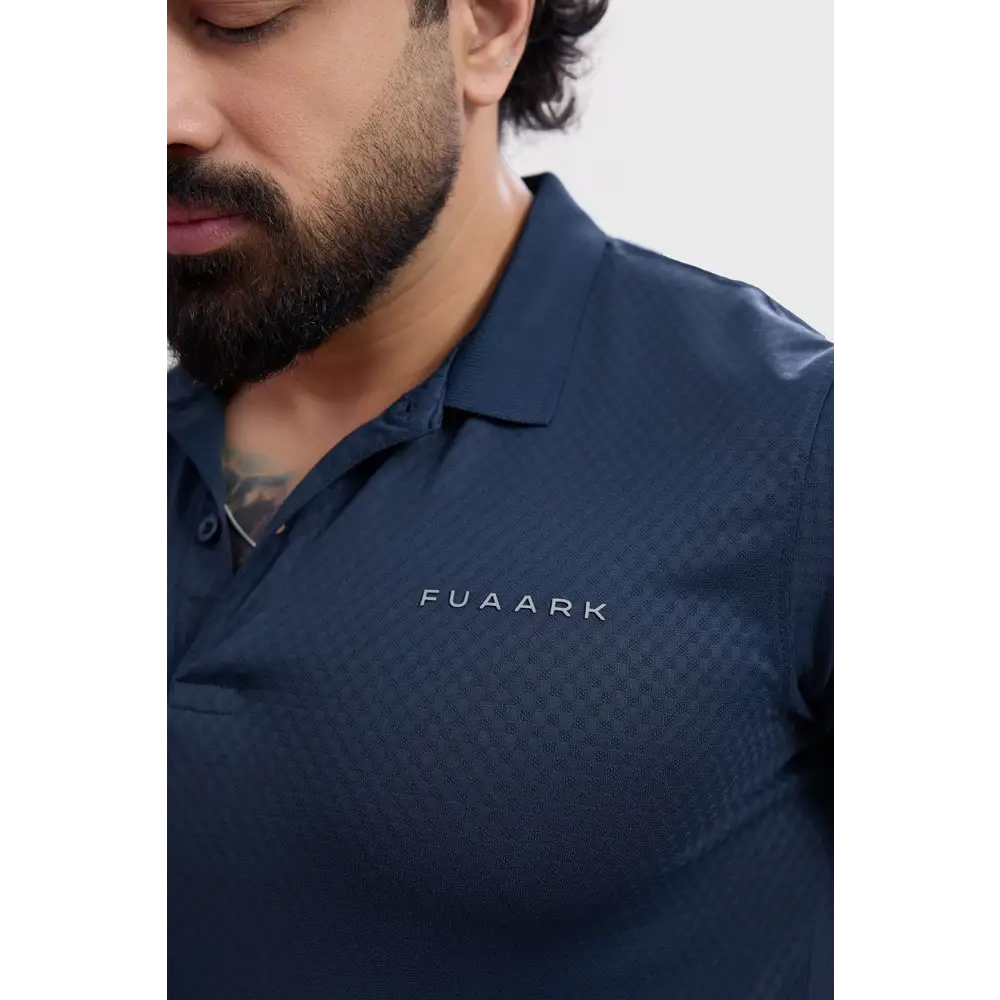 Wave Polo T-shirt Navy - Tshirts