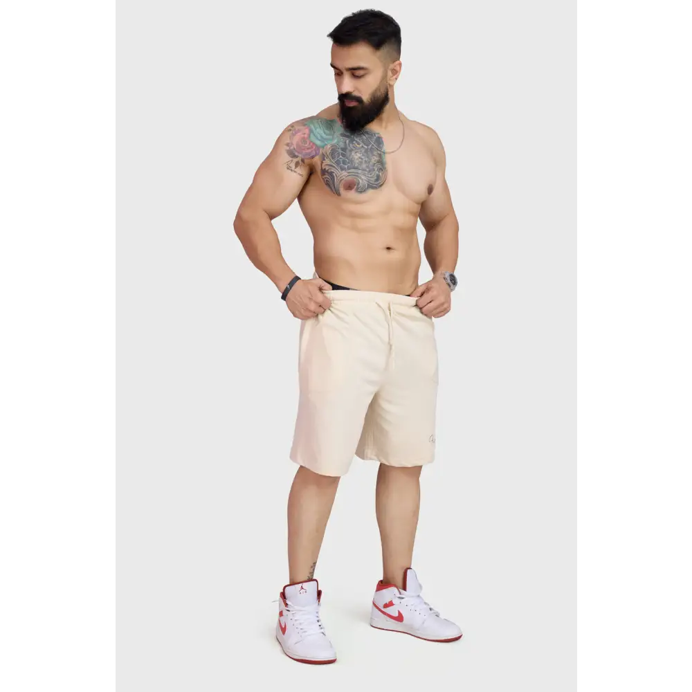 Weekend Oversized Shorts Beige - Shorts