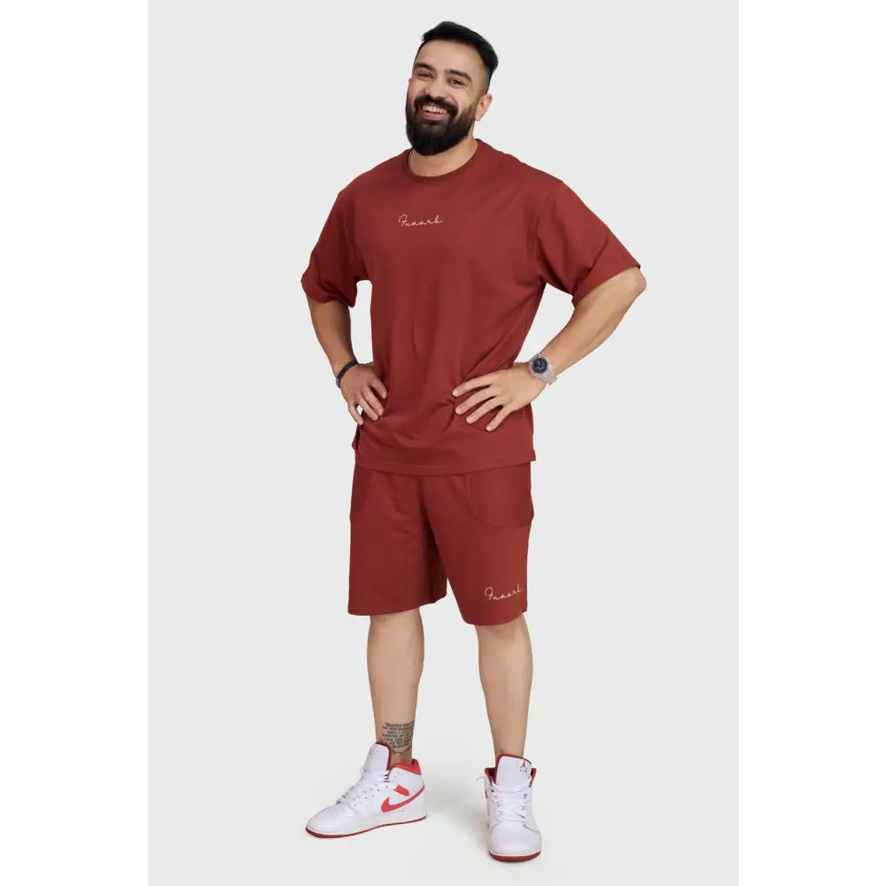 Weekend Oversized T-shirt Rust - Tshirts