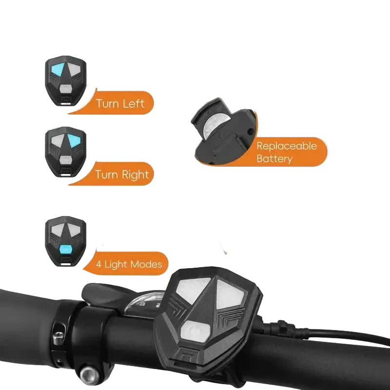 WEST BIKING Wireless Turn Signal Bike Tail Light Projection 6 Modes Rechargeable Waterproof Rear Light For Road MTB