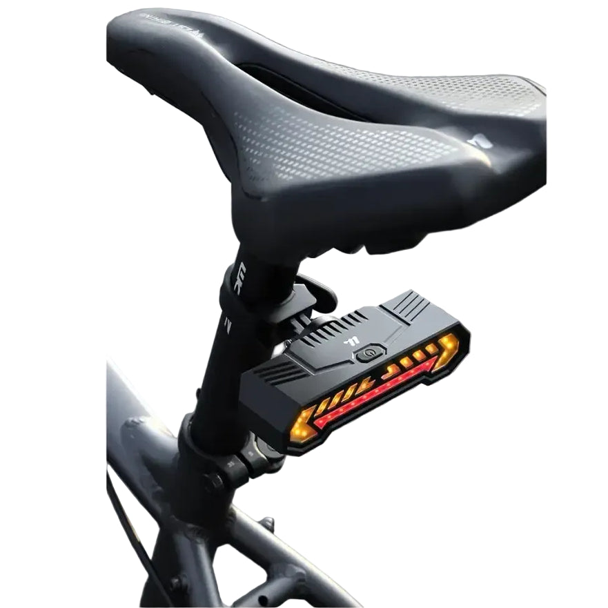 WEST BIKING Wireless Turn Signal Bike Tail Light Projection 6 Modes Rechargeable Waterproof Rear Light For Road MTB