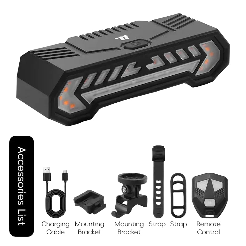 WEST BIKING Wireless Turn Signal Bike Tail Light Projection 6 Modes Rechargeable Waterproof Rear Light For Road MTB