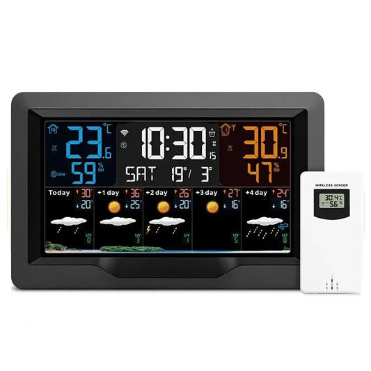 Wi-Fi 4-in-1 Weather Station with TUYA App & Date Display - HBC