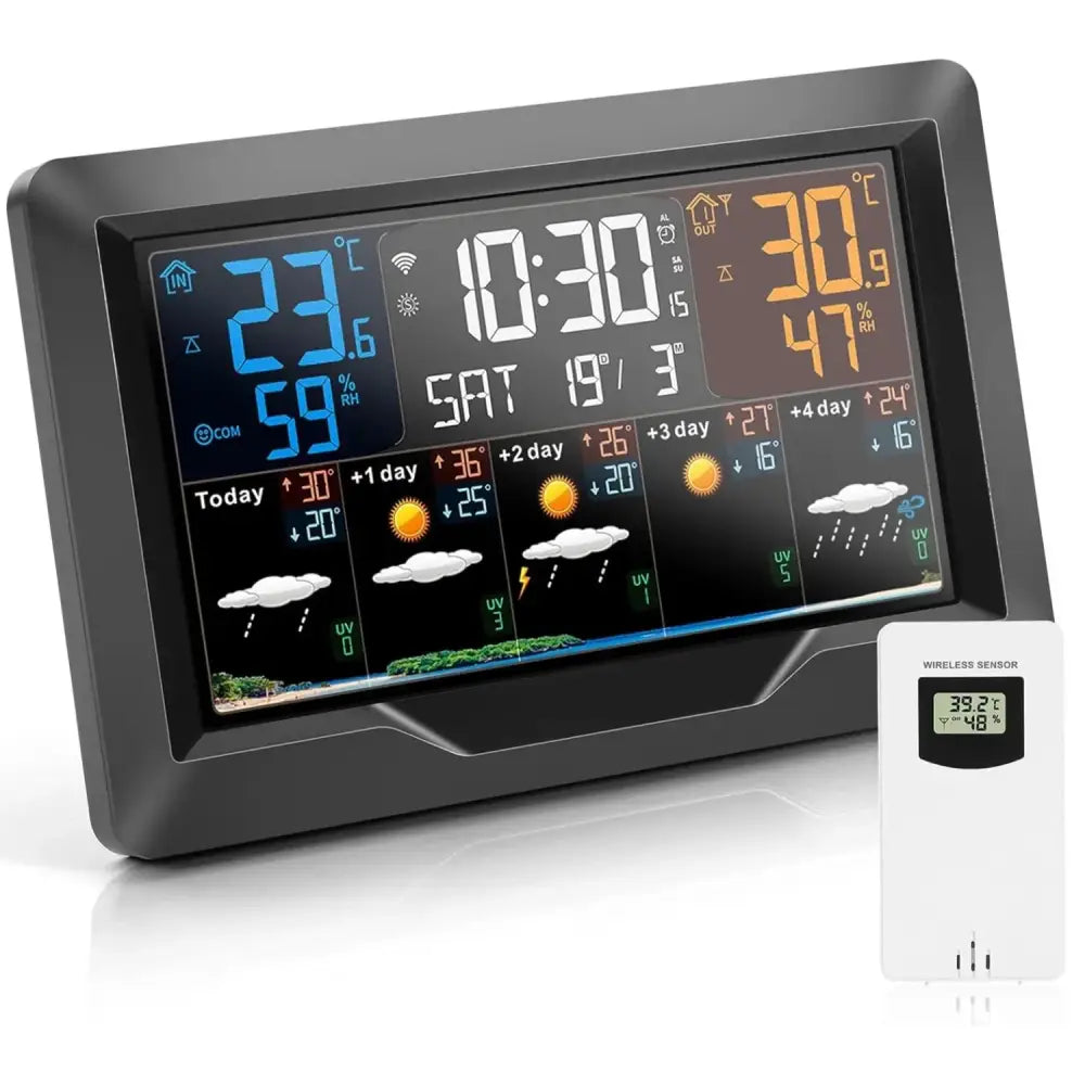 Wi-Fi 4-in-1 Weather Station with TUYA App & Date Display - HBC