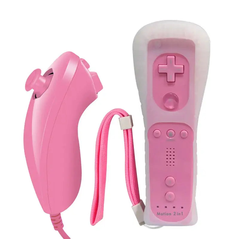 Wii Remote & Controller – With Motion Plus (8 colours available) - Pink / Controller - 9eight5