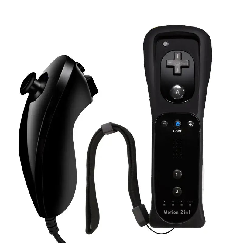 Wii Remote & Controller – With Motion Plus (8 colours available) - Black / Controller - 9eight5